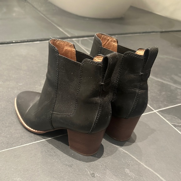 Madewell Black Chelsea Heeled Ankle Booties 8.5 - Picture 4 of 7